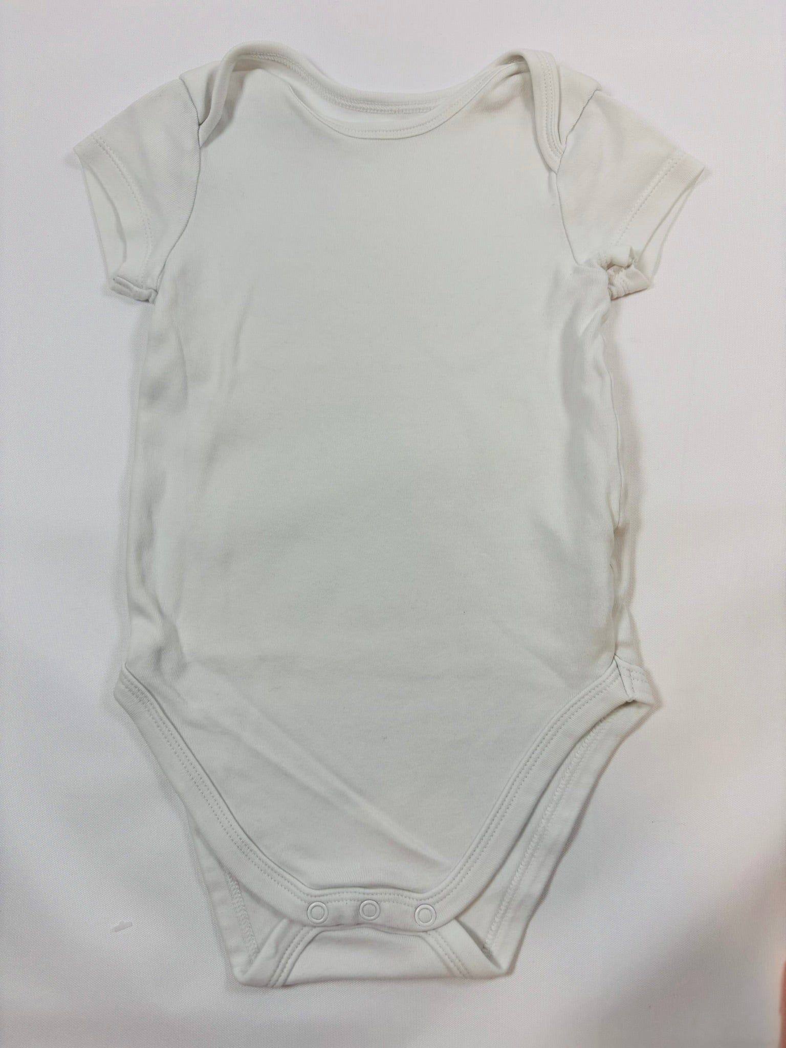 Body manches courtes C&A – Blanc uni | Taille 86