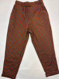 Pantalon à carreaux brun et noir Kiabi – Taille 98-104 fille
