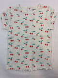 T-shirt Kiabi – Blanc motif cerises | Taille 86