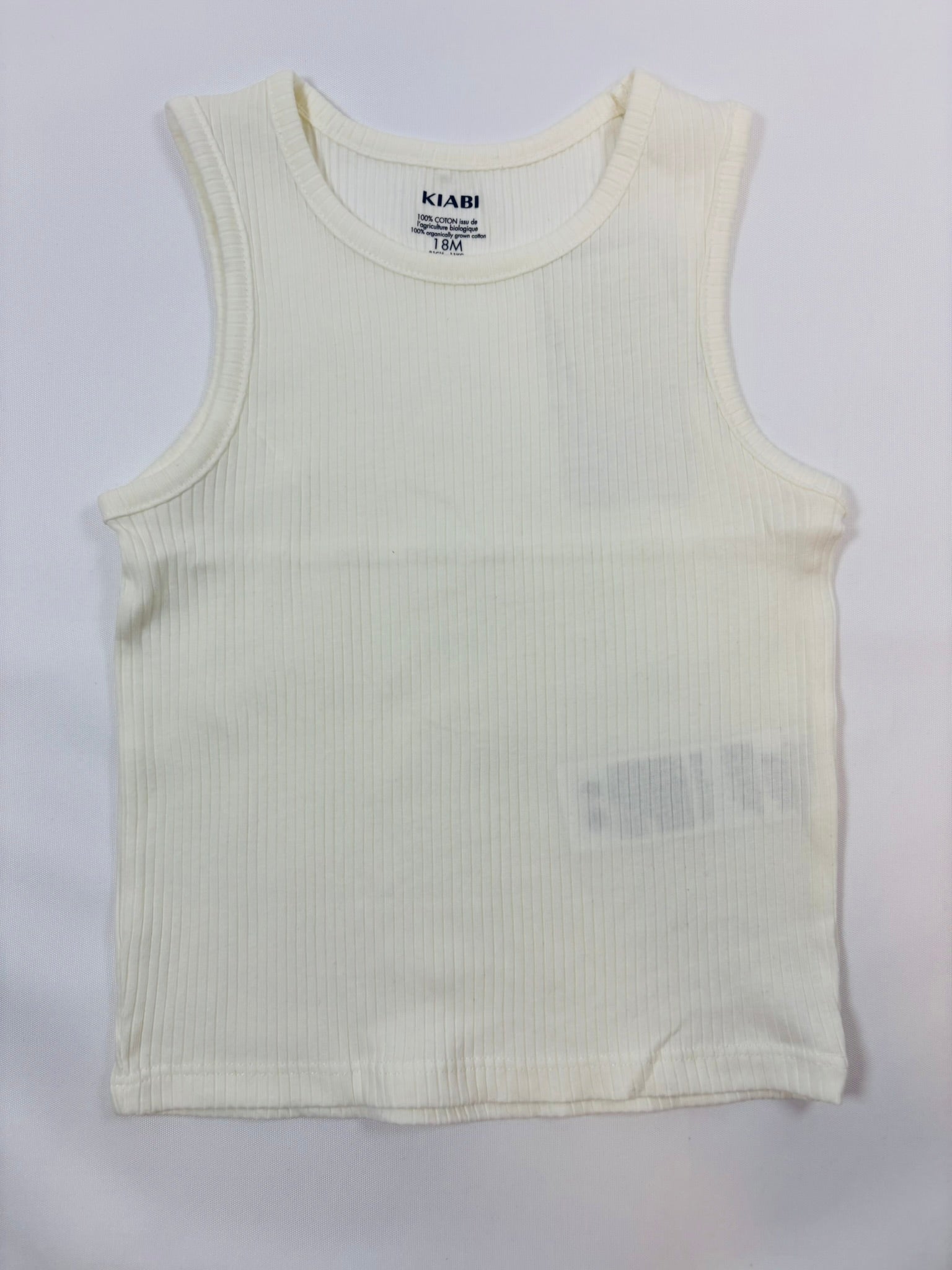 Débardeur blanc uni fille – Kiabi | 80