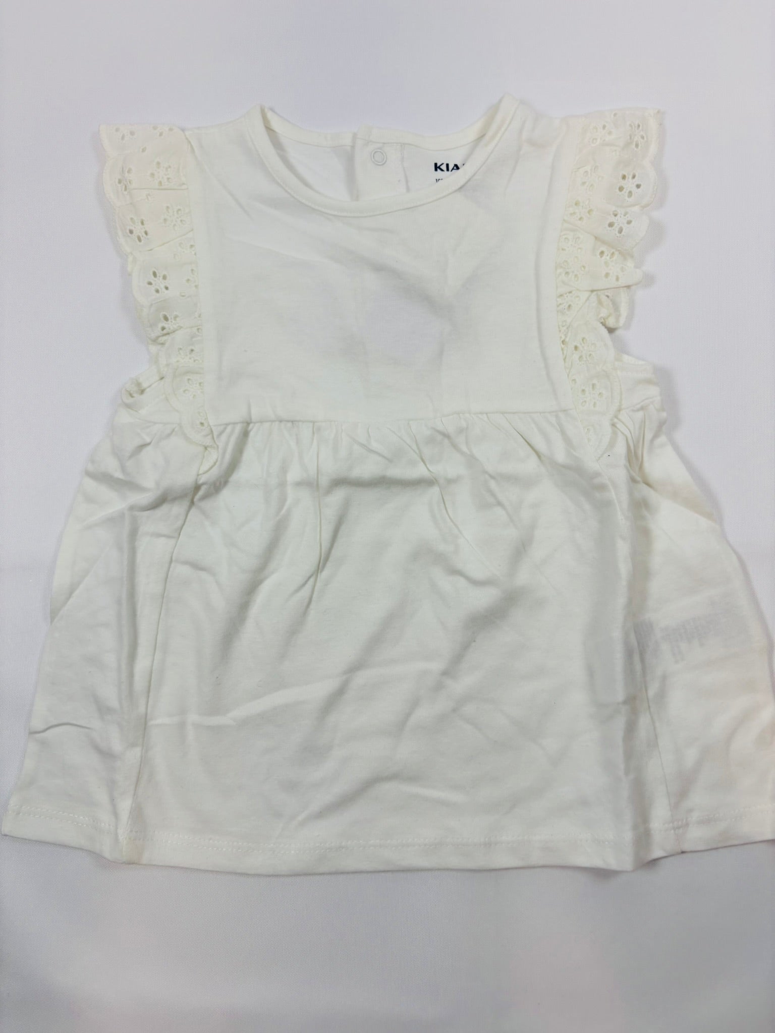 Débardeur blanc uni fille – Kiabi | 80