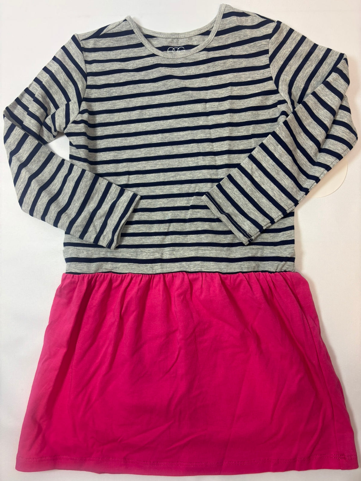 Robe rayée rose et noire EGG, fille 104
