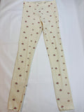 Legging blanc motif fleurs fille – taille 146-152
