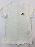 T-shirt Kiabi – Blanc motif fraise | Taille 92