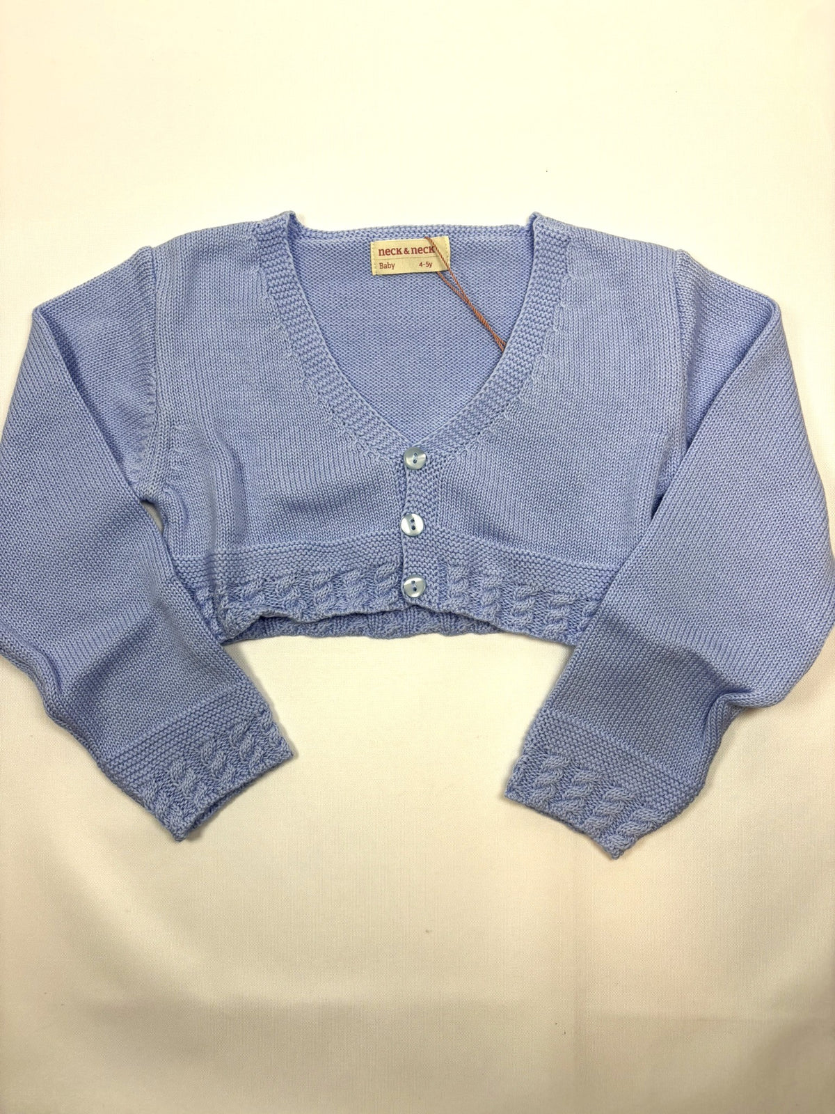 Jaquette courte bleue unie Neck & Neck – Fille 110