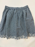 Jupe quadrillée blanche et bleue fille – taille 146-152