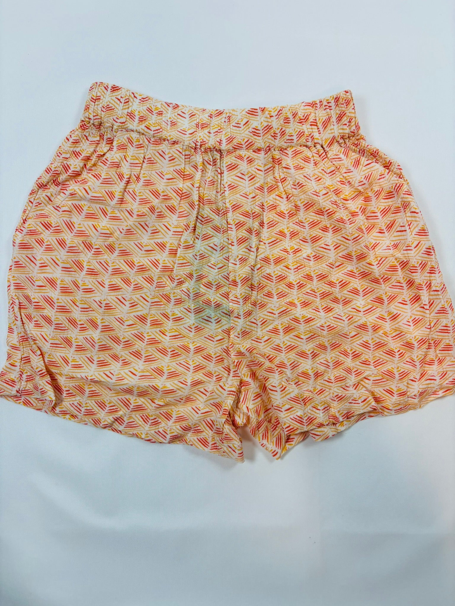Short orange et blanc uni fille – Kiabi | 128