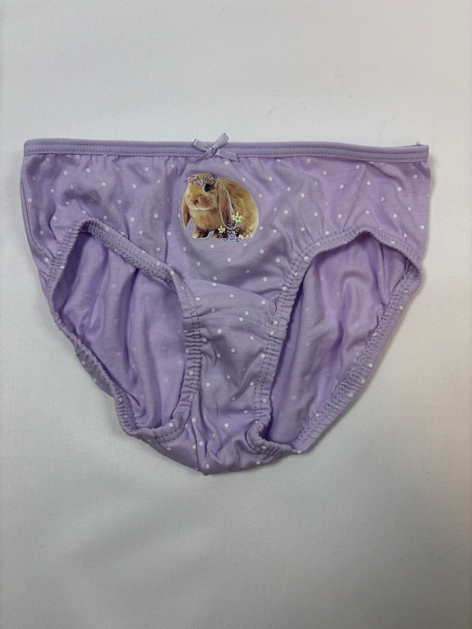 Slip violet motif lapin fille H&M – taille 98-104