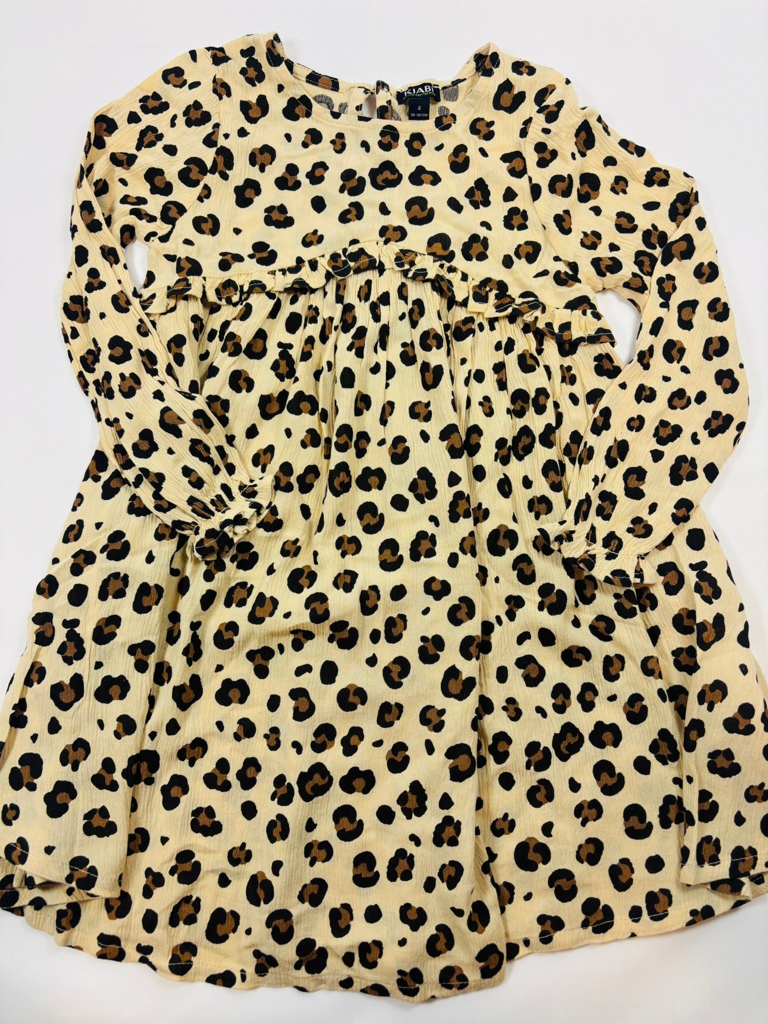 Robe motif léopard fille – taille 98-104