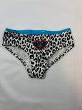 Slip blanc à pois bleus et noirs motif poupée LOL fille H&M – taille 98-104