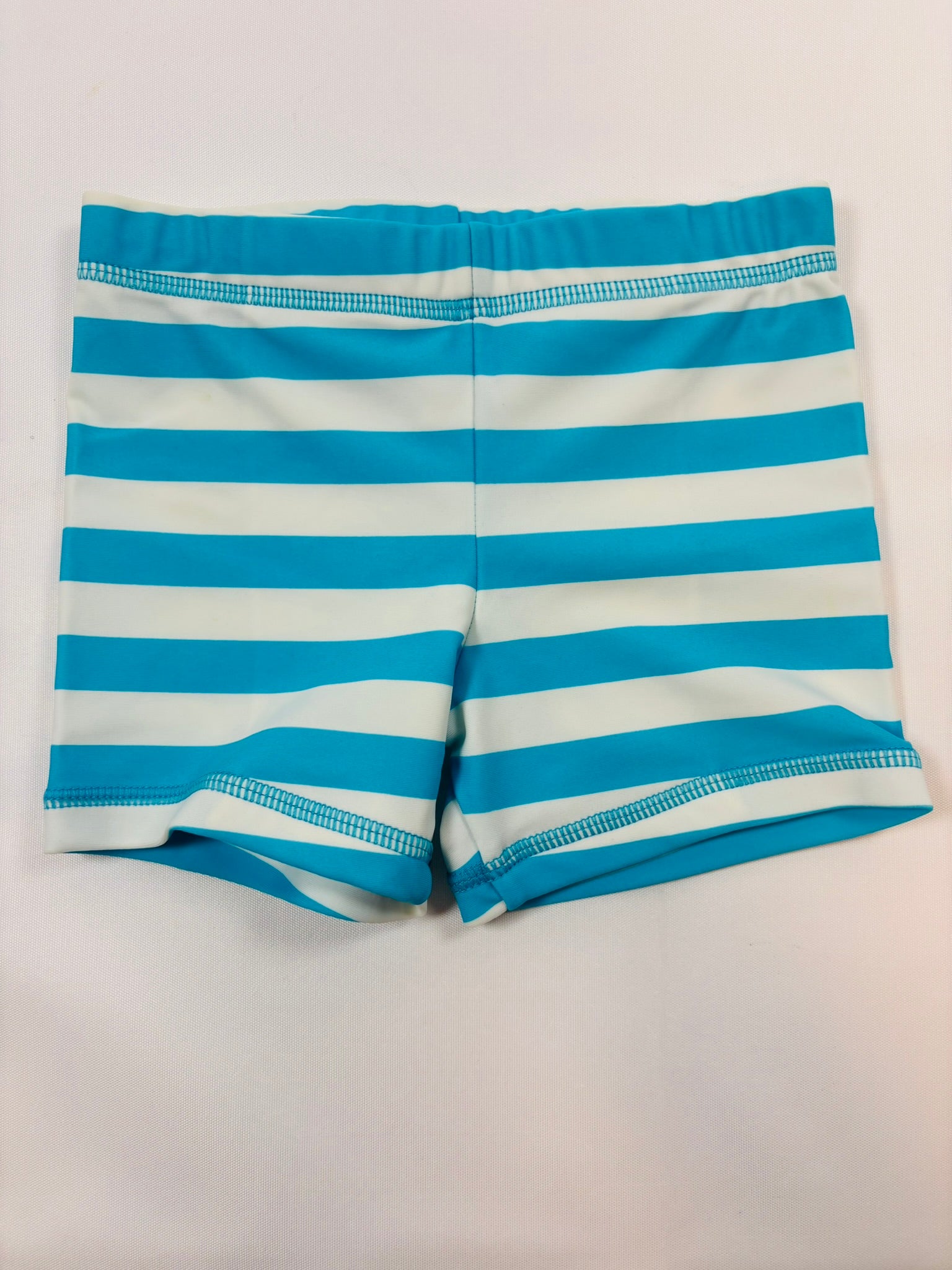 Short de bain Migros – Rayé bleu et blanc | Taille 86