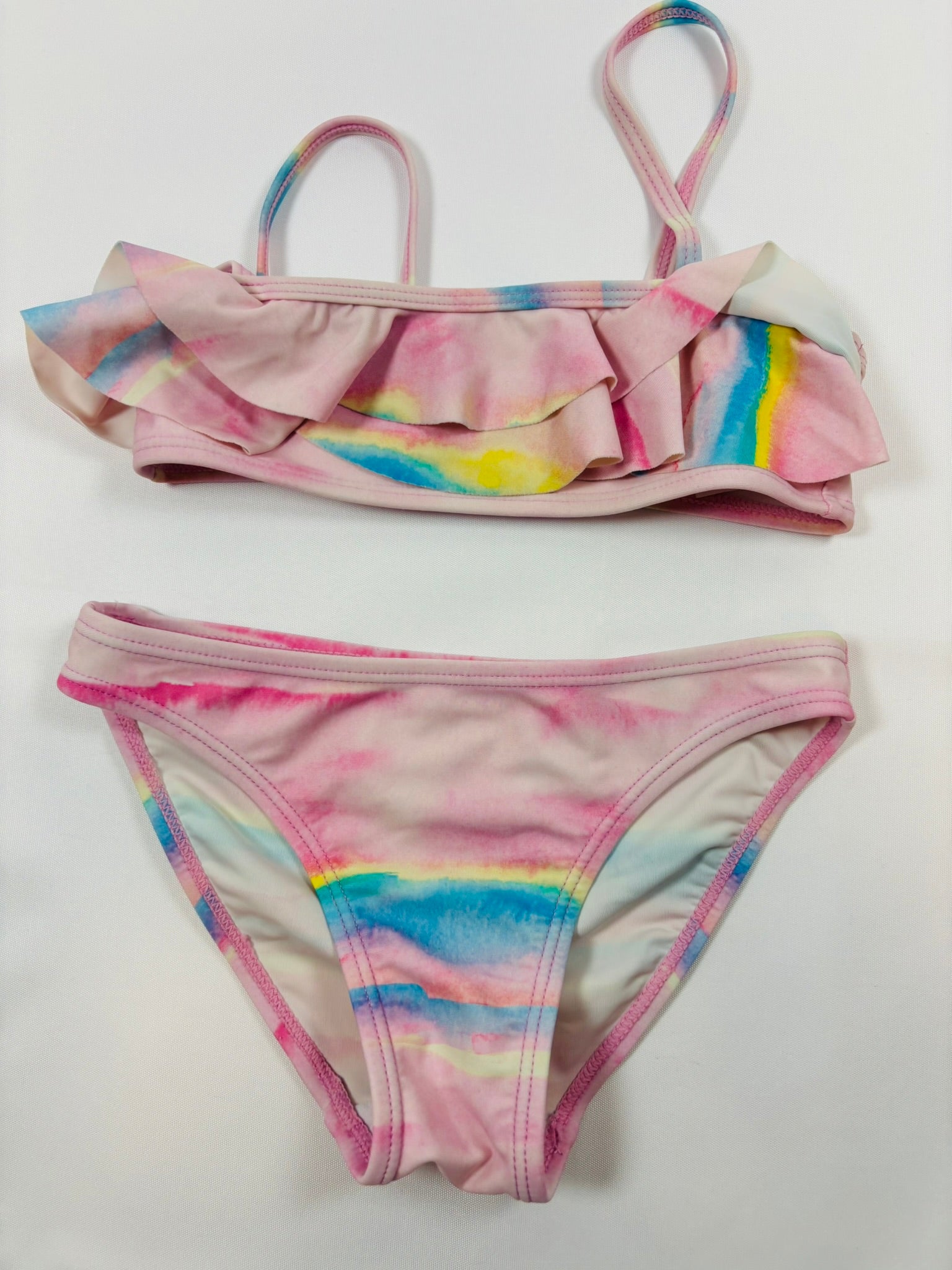 Maillot de bain 2 pièces rose et bleu fille – Migros | 128