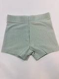 Short de bain Primark – Rayé vert et blanc | Taille 86