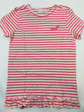 T-shirt rayé blanc et rose fille – Mexx | 134-140
