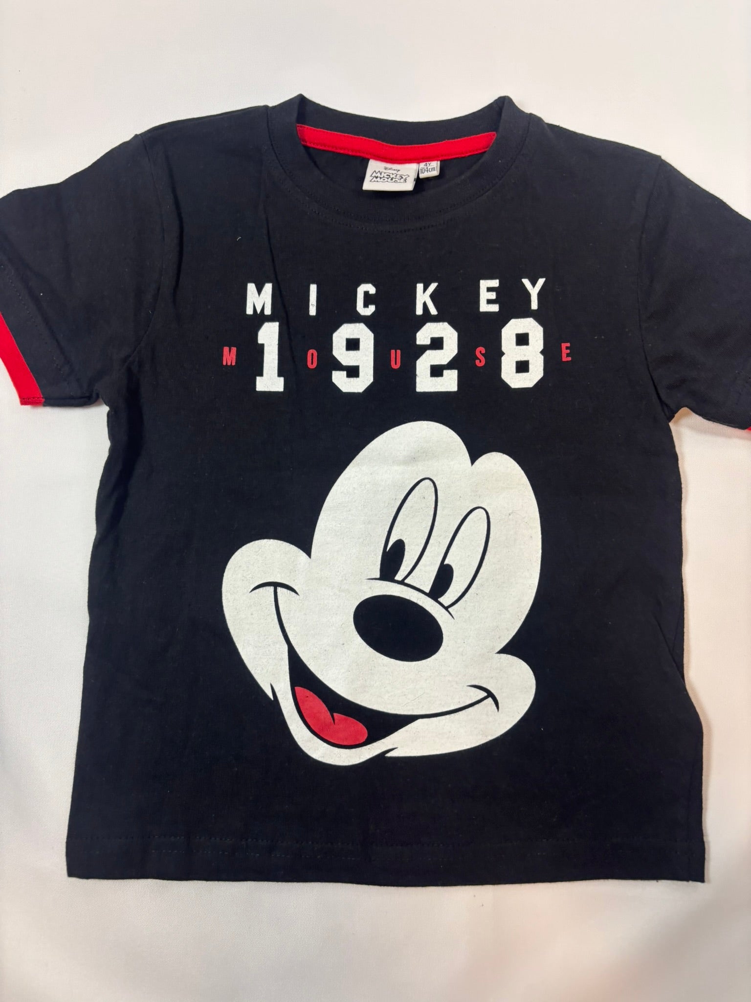 T-shirt Disney Mickey – Noir | Taille 104