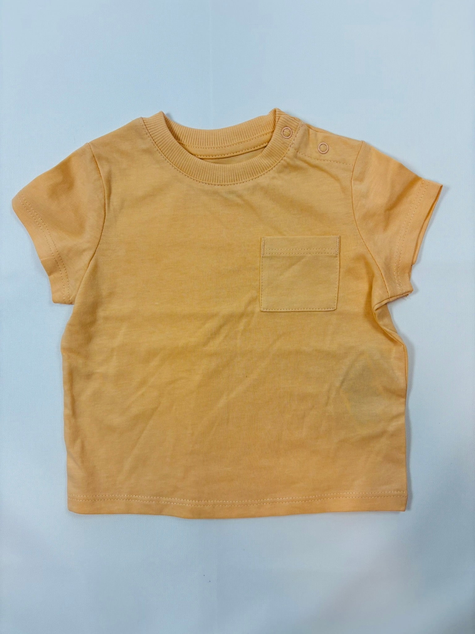 T-shirt orange uni unisexe - Kiabi
