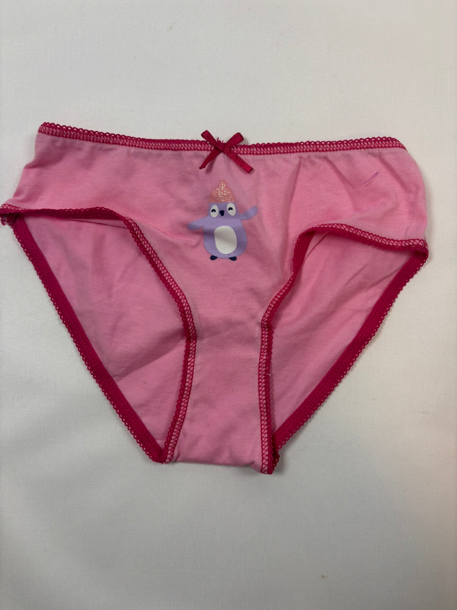 Slip rose motif pingouin violet fille H&M – taille 98-104