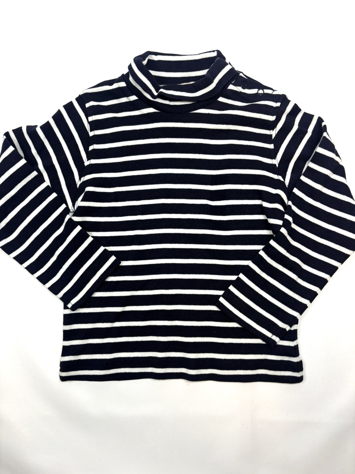 Sweat-shirt col roulé rayé bleu et blanc Fagottino – Unisexe 86