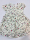 Robe fille blanche motif fleurs - C&A