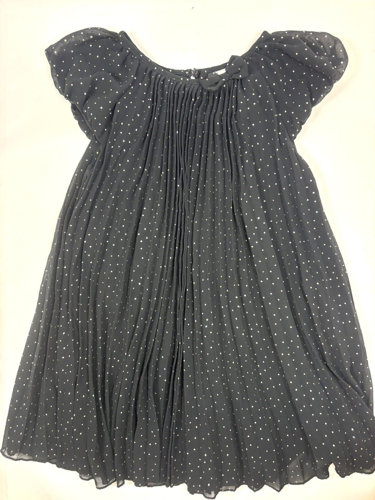 Robe noire à petits pois dorés C&A – Fille 110