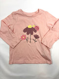 Sweat-shirt rose motif fleurs Fox and Bunny – Fille 86