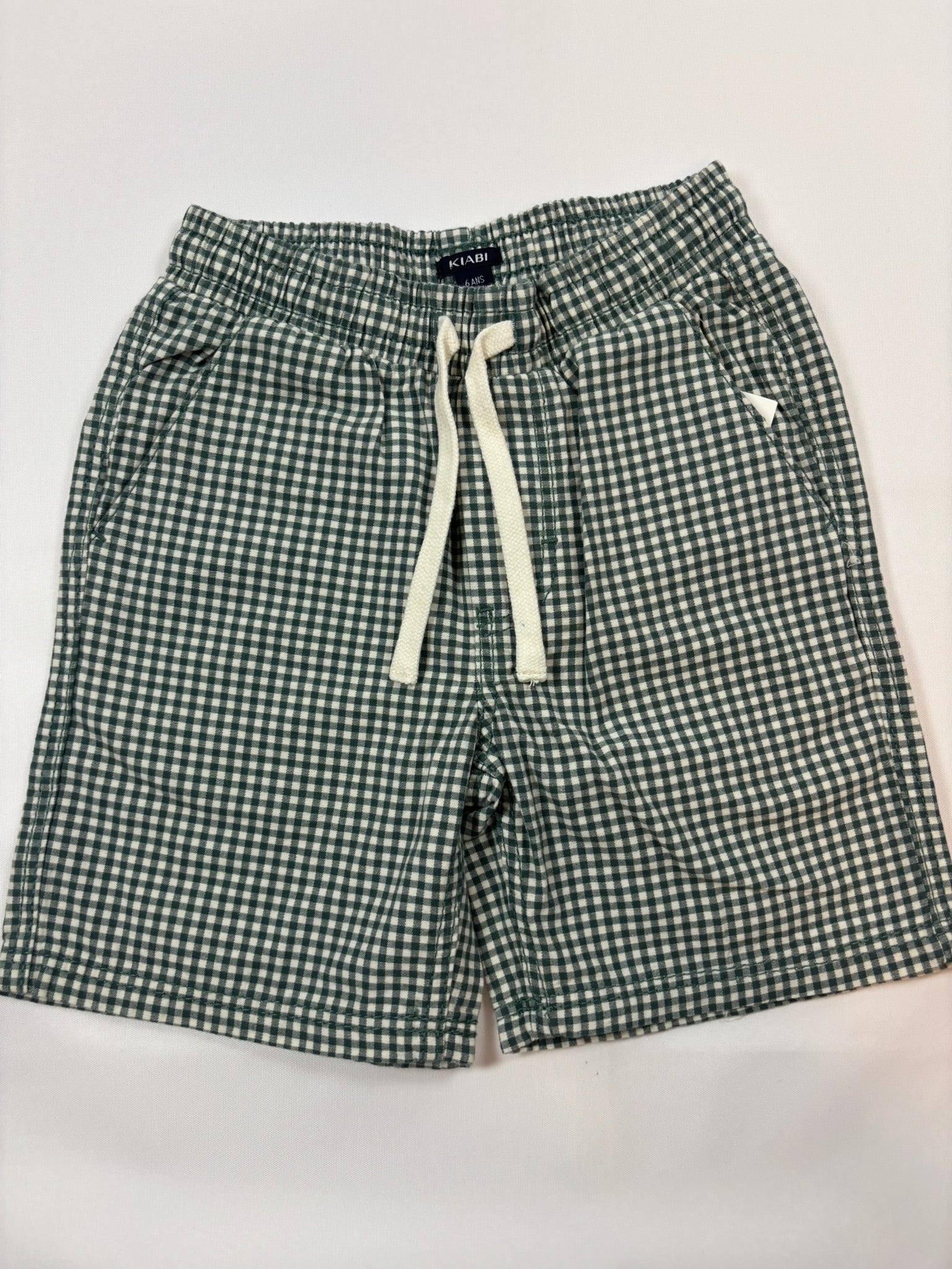 Short Kiabi – Quadrillé noir et blanc | Taille 116