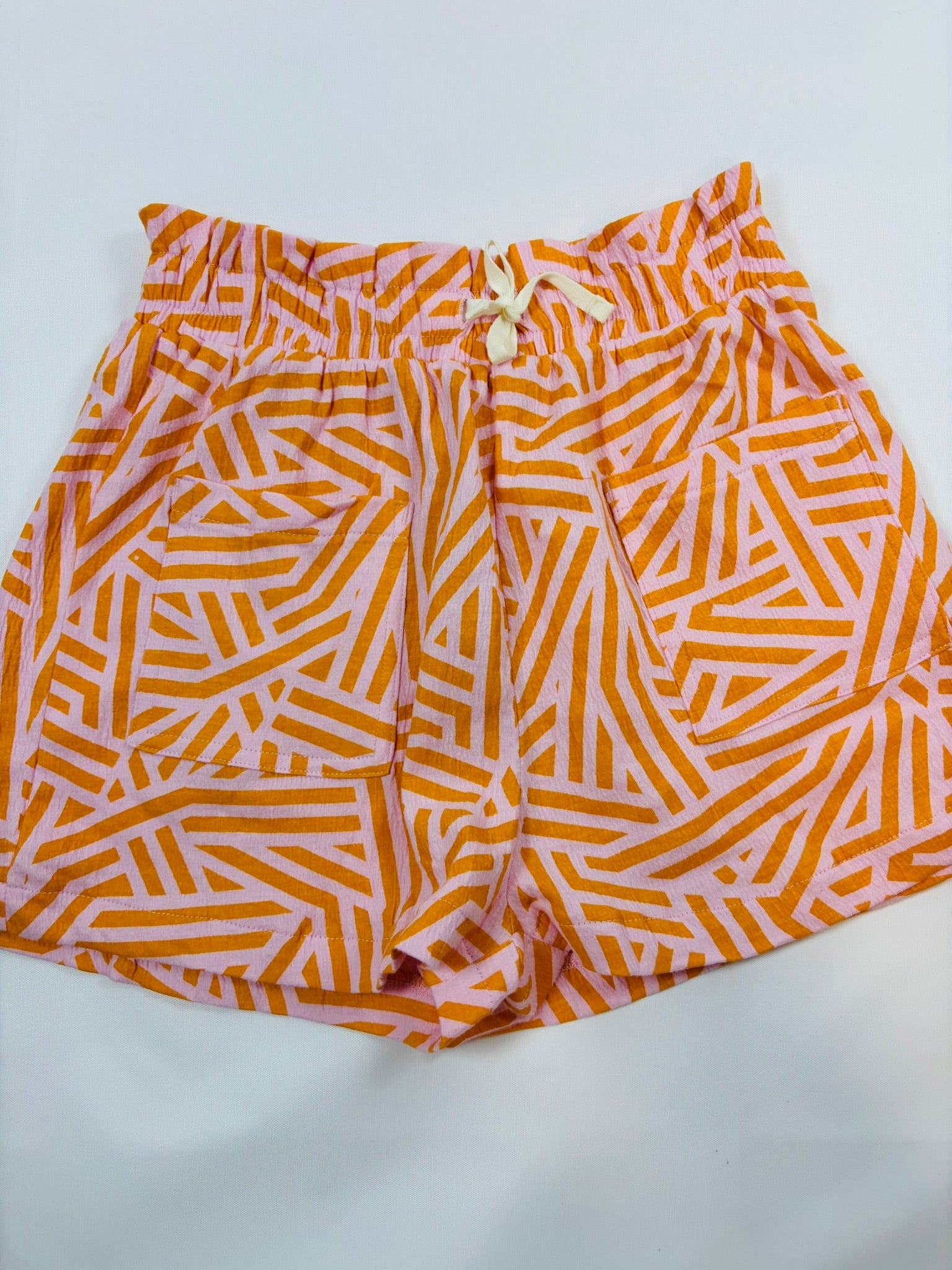 Short Kiabi – Rose et orange uni | Taille 140