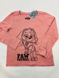 T-shirt manches longues Sinsay – Rose motif Pat Patrouille | Taille 98