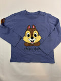 Sweat-shirt bleu uni à motif Tic et Tac Sinsay, unisexe 80
