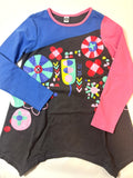 Sweat-shirt noir et rose Tuc Tuc – Fille 92