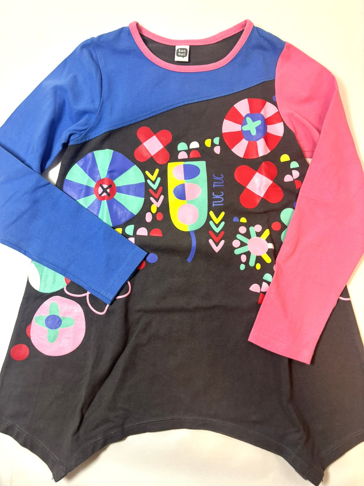 Sweat-shirt noir et rose Tuc Tuc – Fille 92