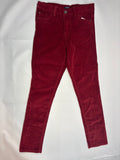 Pantalon rouge en velours Kiabi – Taille 128 unisexe
