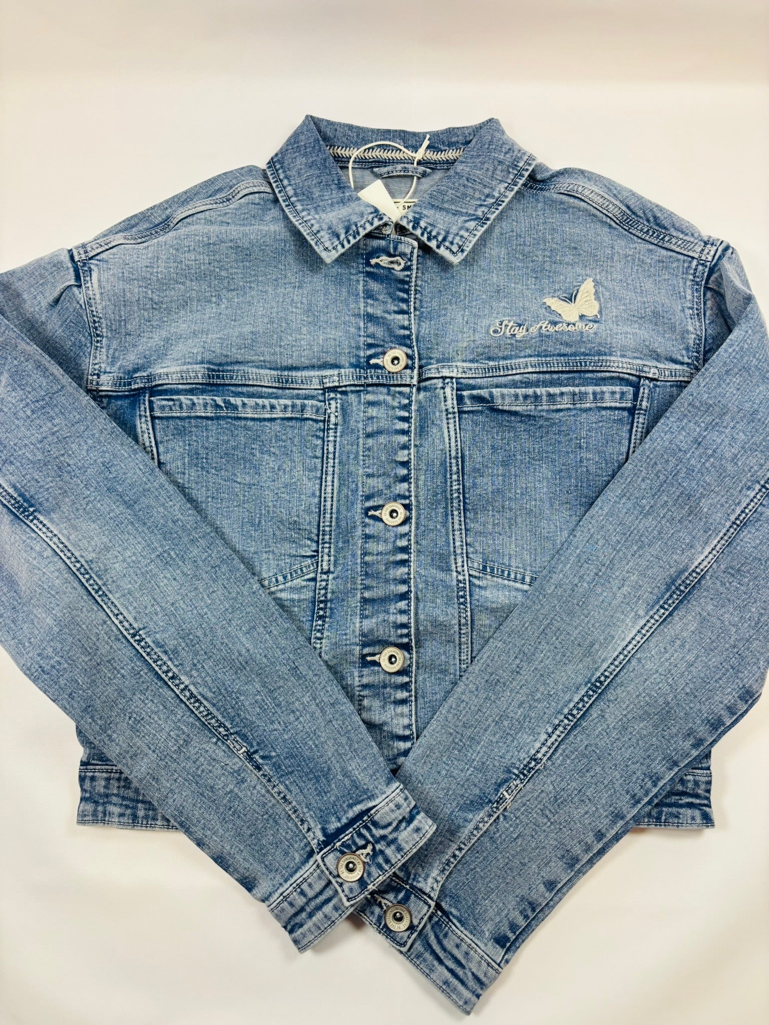 Veste en jean bleu uni fille – C&A | 164