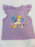Débardeur violet motif lion fille – Smile | 62-68
