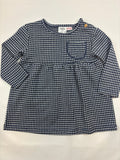 Robe quadrillée blanche et noire Zara, fille 80